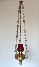 Wyroby sakralne do kościołów i kaplic: wieczna lampka, wieczna lampa.