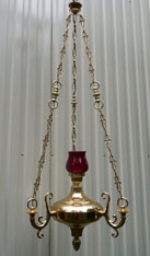 Wyroby sakralne do kościołów i kaplic: wieczna lampka, wieczna lampa duży korpus.